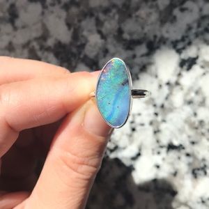 Australian boulder opal ring. Size 6